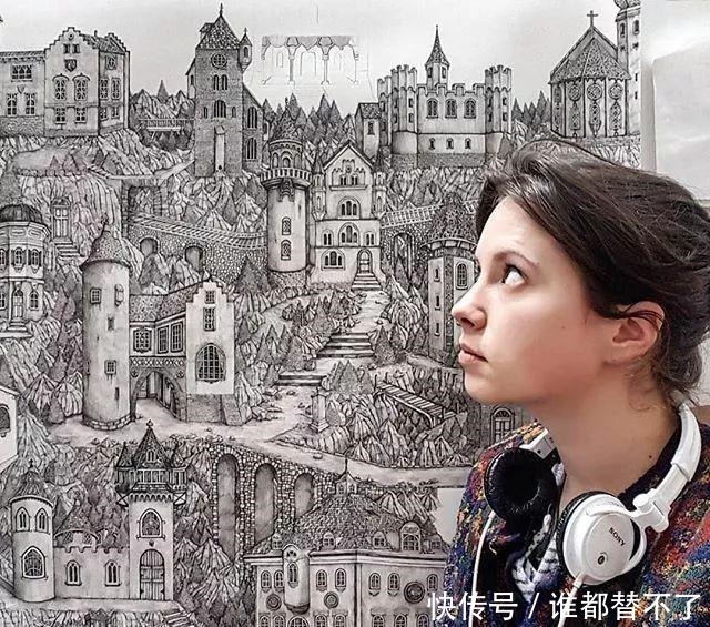 针管$全球最抠女画家，用一支2元针管笔惊艳世界，连英国皇室都惊叹
