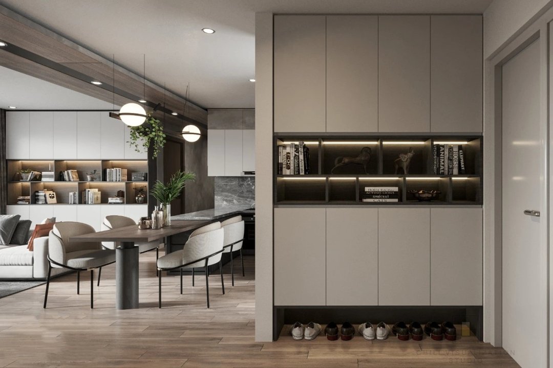 家装|80款入户鞋柜设计方案，人家这样装，太亮眼了