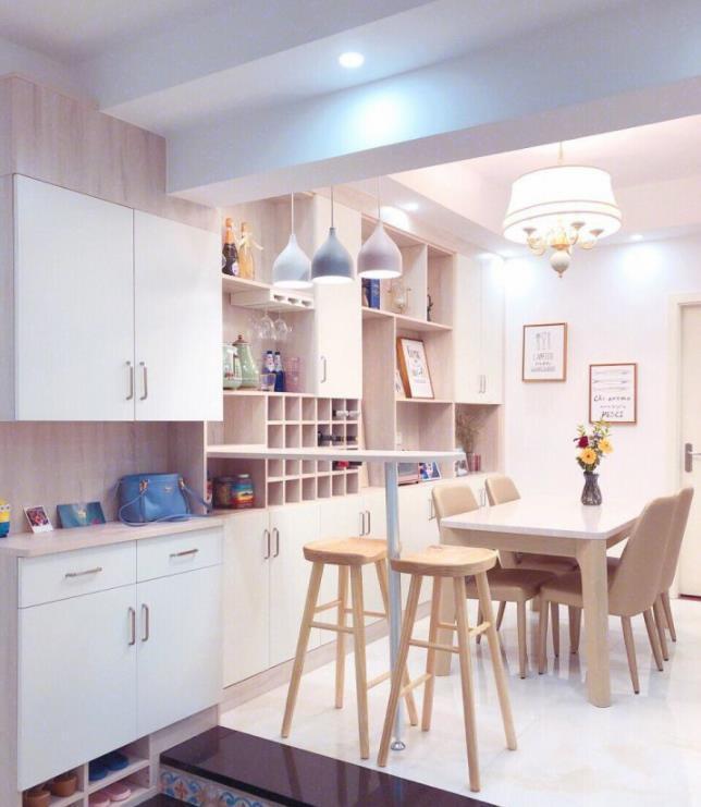 餐厅|92平二手房改造，每平米都被榨干，多出两倍空间，这婚房不输新房