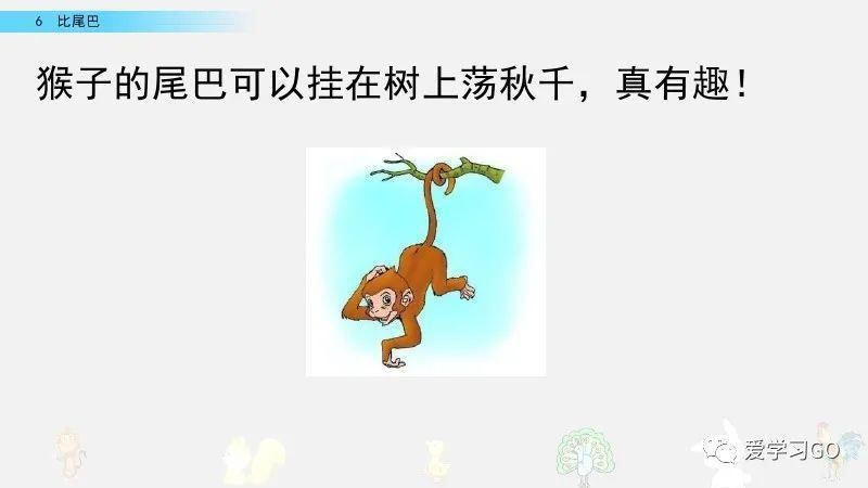 一年级|部编版一年级上册第6课《比尾巴》图文讲解+知识要点