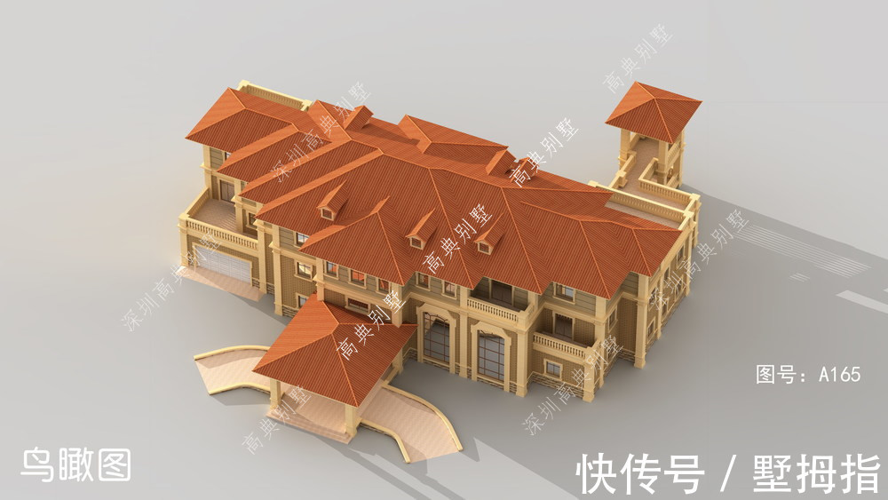 欧式|这套欧式自建房，看起来很亮眼，适合乡村需要。