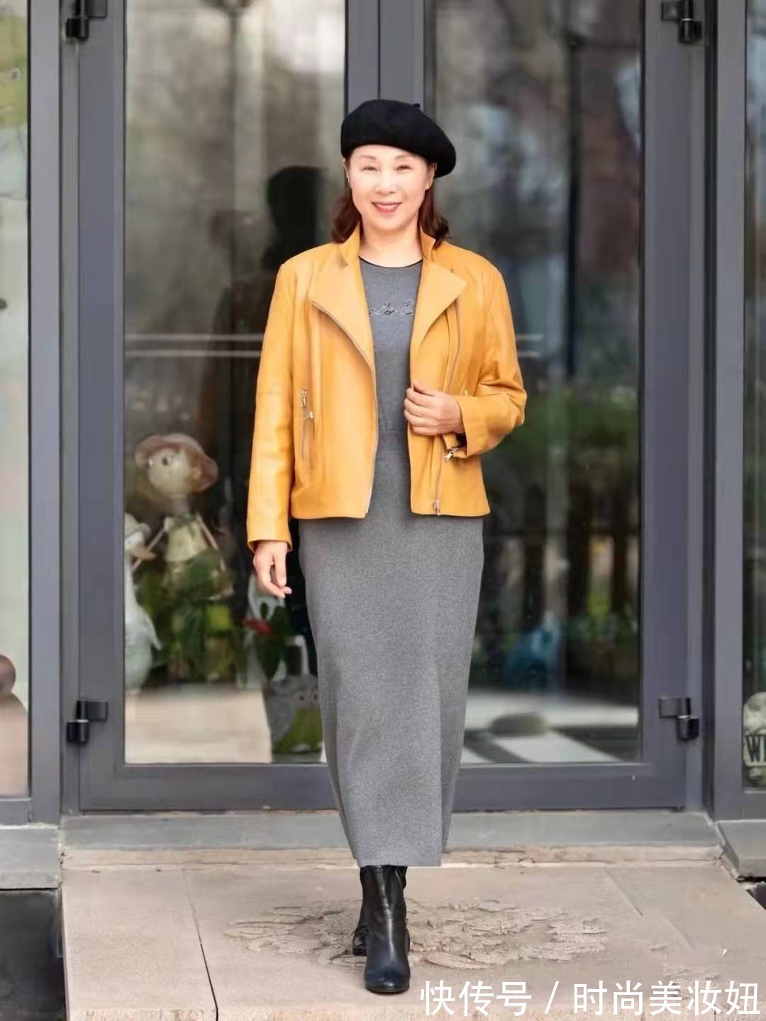 皮衣 终于找到适合60岁的“皮衣”搭配,8套不重样的穿搭,时尚减龄