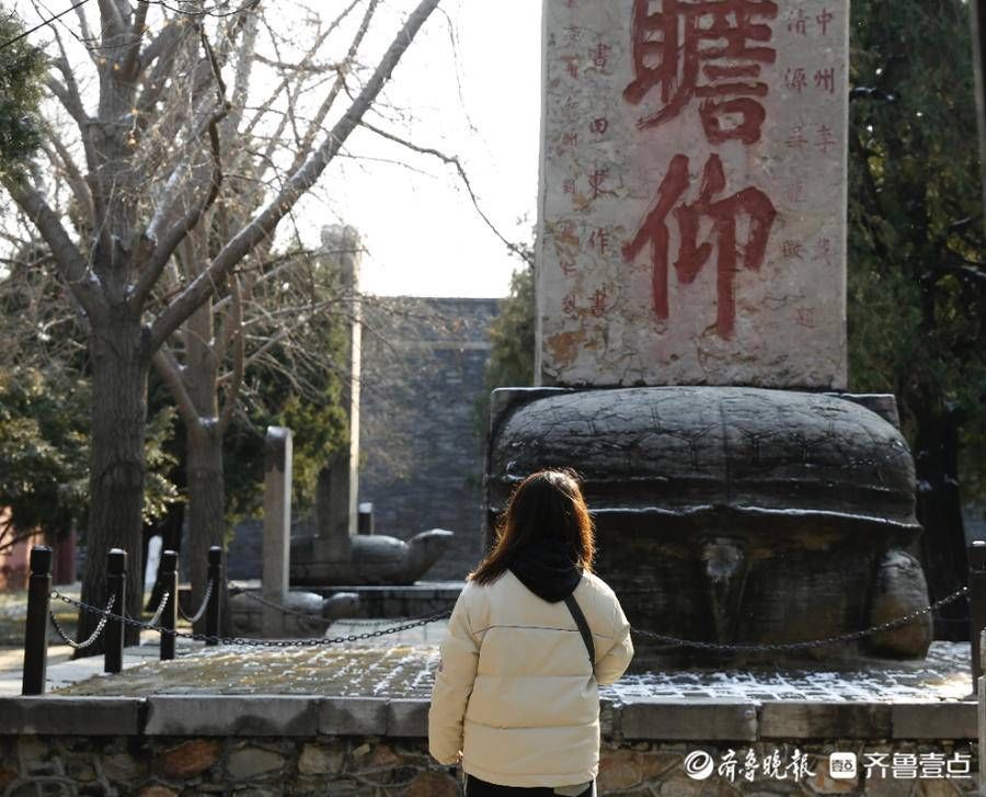 汉柏|壹图集｜2021年12月24日，雪后泰安岱庙，红墙金瓦映白雪