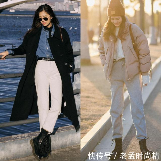 长靴|冬天穿“长裤+靴子”,优雅得体提气质,温度风度都有了