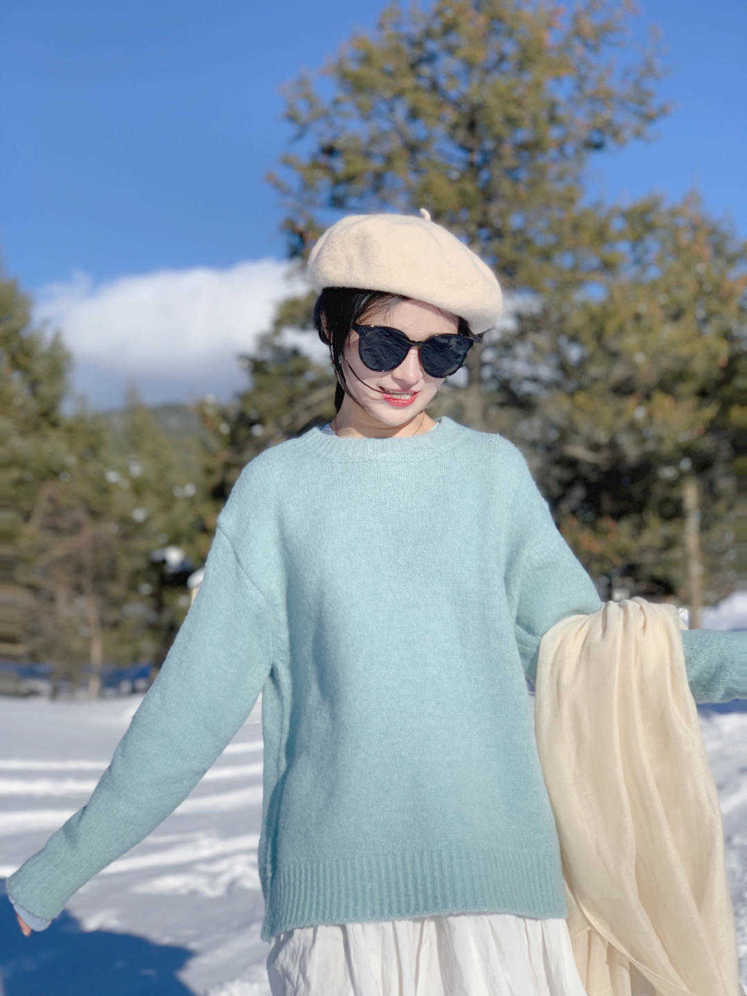 马甲|简约又保暖的秋季穿搭,毛衣搭配半身裙清新温柔,减龄又时髦