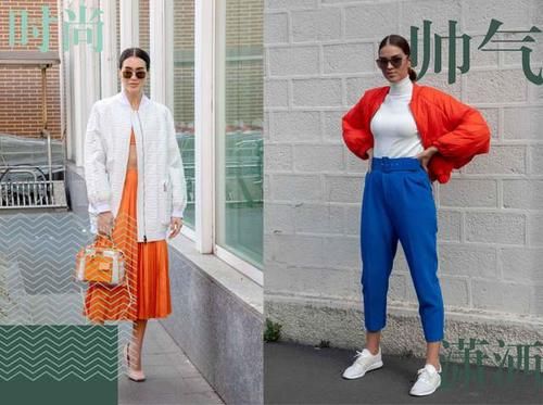 比羽绒服帅气、比大衣显高，今年飞行员夹克火了，明星潮人也跟风