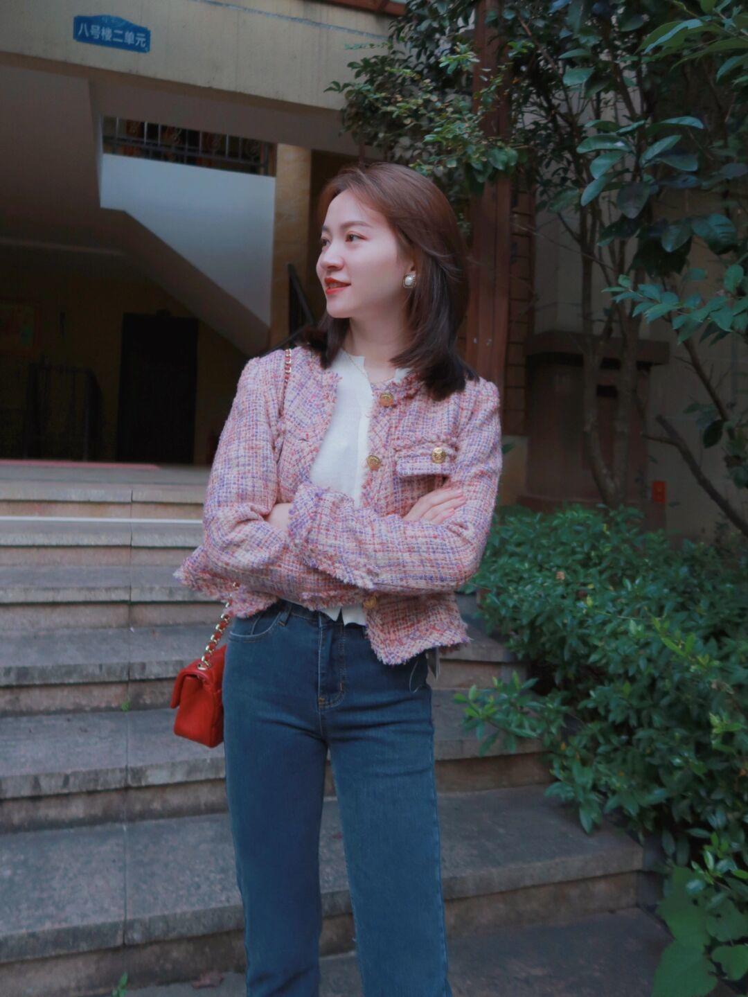 香风|这才是适合普通人的小香风外套,搭配阔腿裤,既有温度又高级洋气