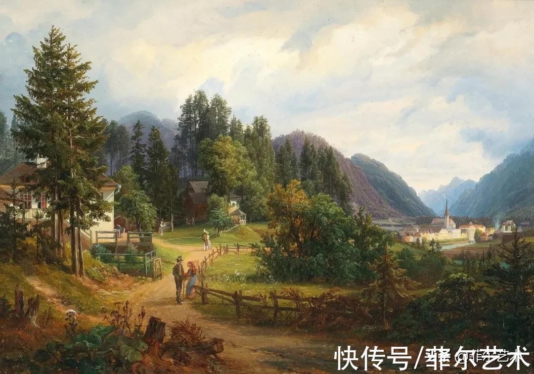 艺术家$高山风景~奥地利艺术家安东·希弗风景油画(高清)作品欣赏