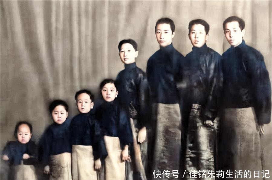 家族|张作霖家族老照片6个女儿如花似玉,一个儿子成为开国少将
