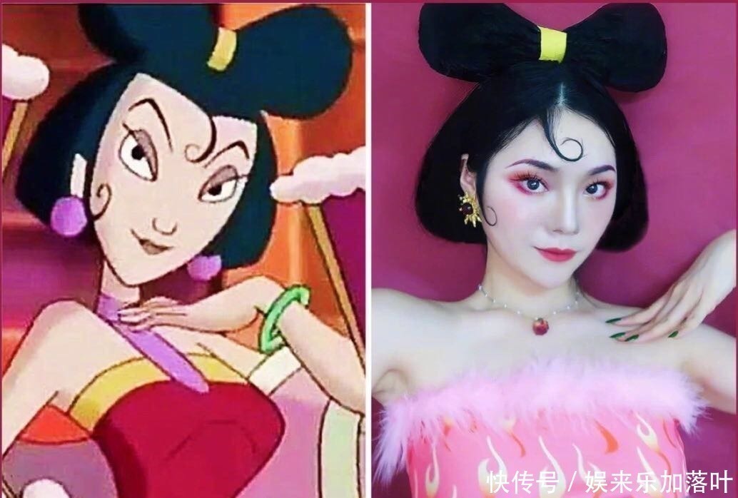 小九|二次元精致仿妆,玉藻前真假难辨,富江仿佛从动漫中走出