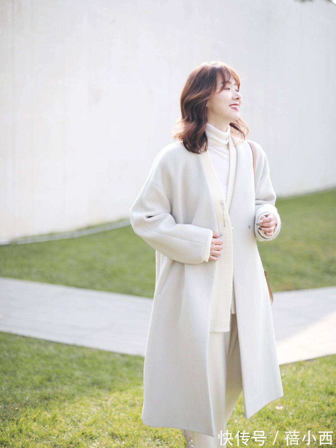 清爽|三四十岁的女性会穿“长款大衣”更优雅,搭配裤子、半身裙,真美