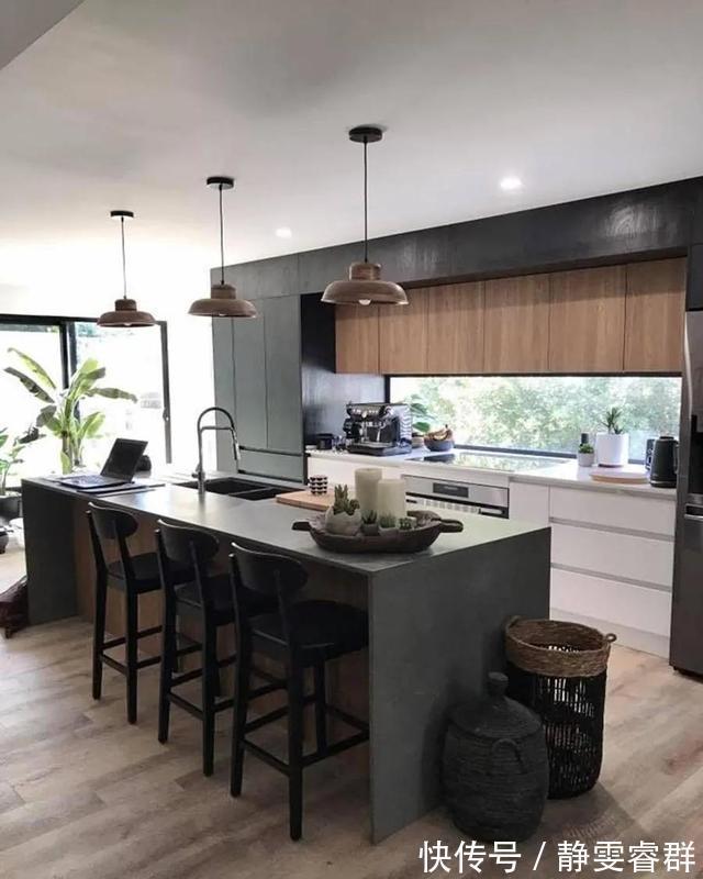 吧台|他家隔断不挡路还好看!35种拯救客厅、厨房的方法,一步到位