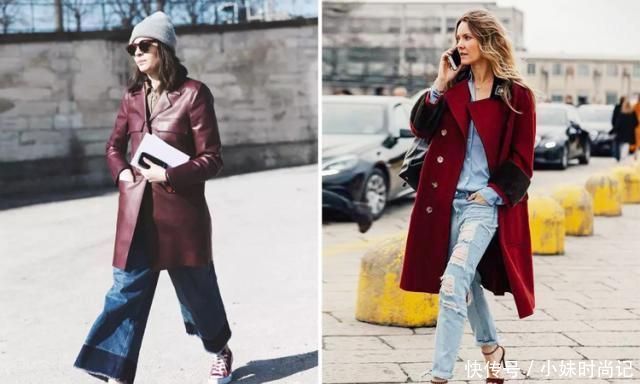 真的|酒红色这样搭, 美翻一整个秋冬! 真的美醉了!