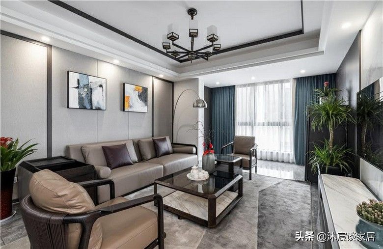 全景图|她,80后,二次装修选择现代中式,素雅沉稳大气的家,越看越中意