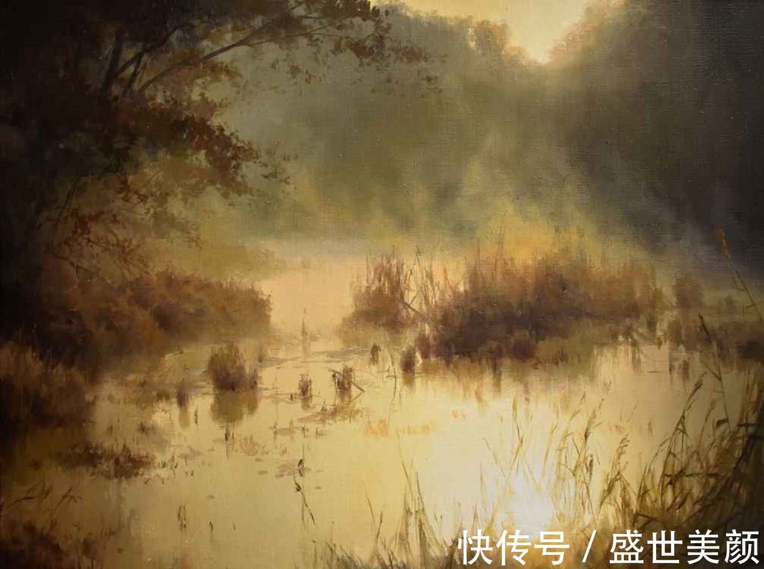 大师$瑰丽的色彩和跳动的光线——俄罗斯大师博日科夫绝美的风景画作
