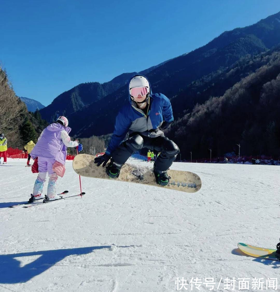 四川|探访四川阿坝孟屯河谷滑雪场 380米滑雪道让游客尽情穿梭