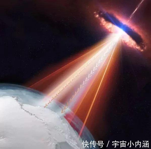 光晕 耀变体发出耀眼的光,在宇宙中传播50亿光年,终于到达了银河系