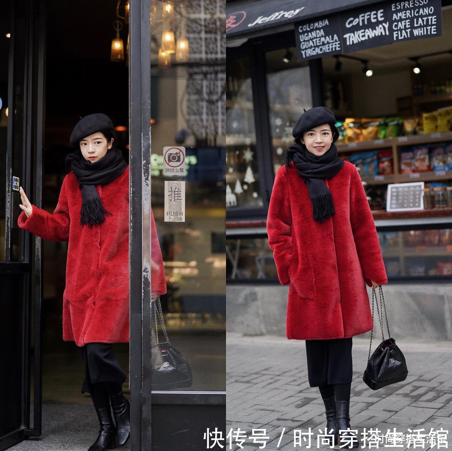 三木博主|新年就要穿“红色”!看三木博主这些搭配示范,照着穿喜庆又温暖