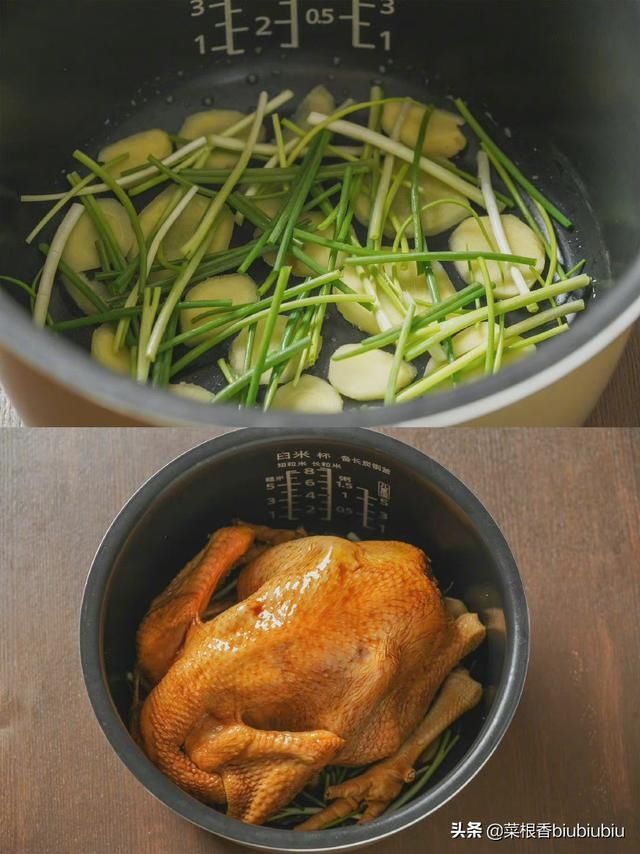 懒人焖鸡|无水电饭煲懒人焖鸡不加一滴水，鸡肉入味又滑嫩，轻轻一撕就脱骨