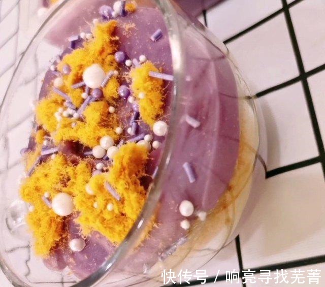 低脂芋泥麻薯盒子,颜色美美哒,好吃又不长胖!