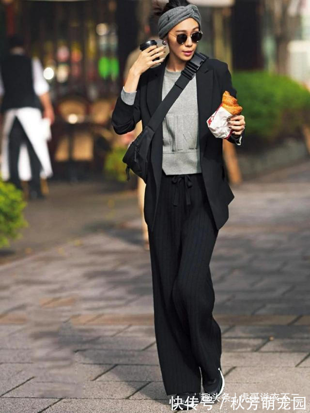 毛呢大衣 谁说黑色老气横秋?那是你没穿对,选对单品、掌握配色超高级