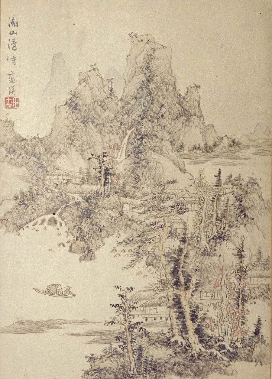 职业画家|他的老师是董其昌,学生是陈洪绶,开创著名的“武林画派”