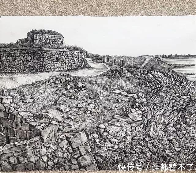 针管$全球最抠女画家，用一支2元针管笔惊艳世界，连英国皇室都惊叹