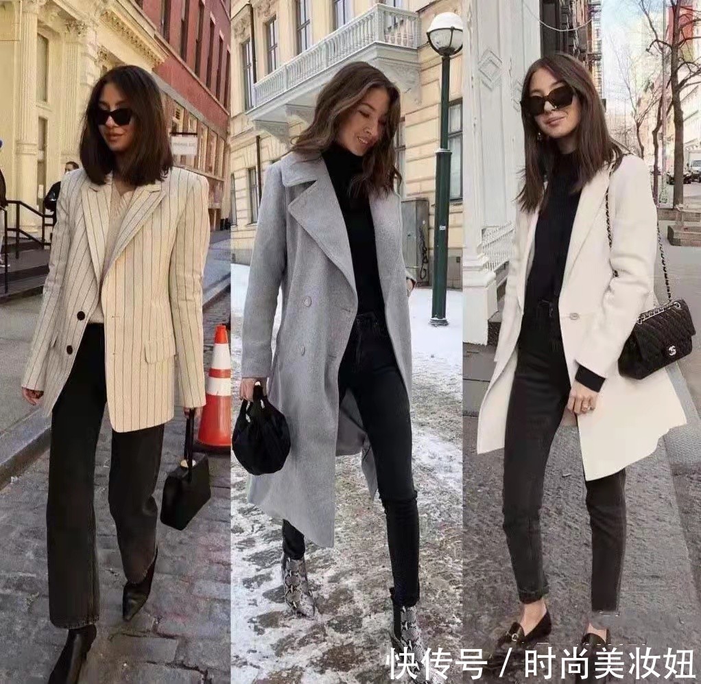 保暖|“大衣+小脚裤”才是正确打开方式,实用显瘦还保暖,随便穿都美