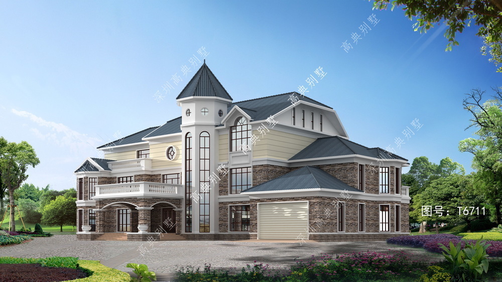 别墅|洋气的简欧别墅设计,不仅高颜值,而且成本经济。