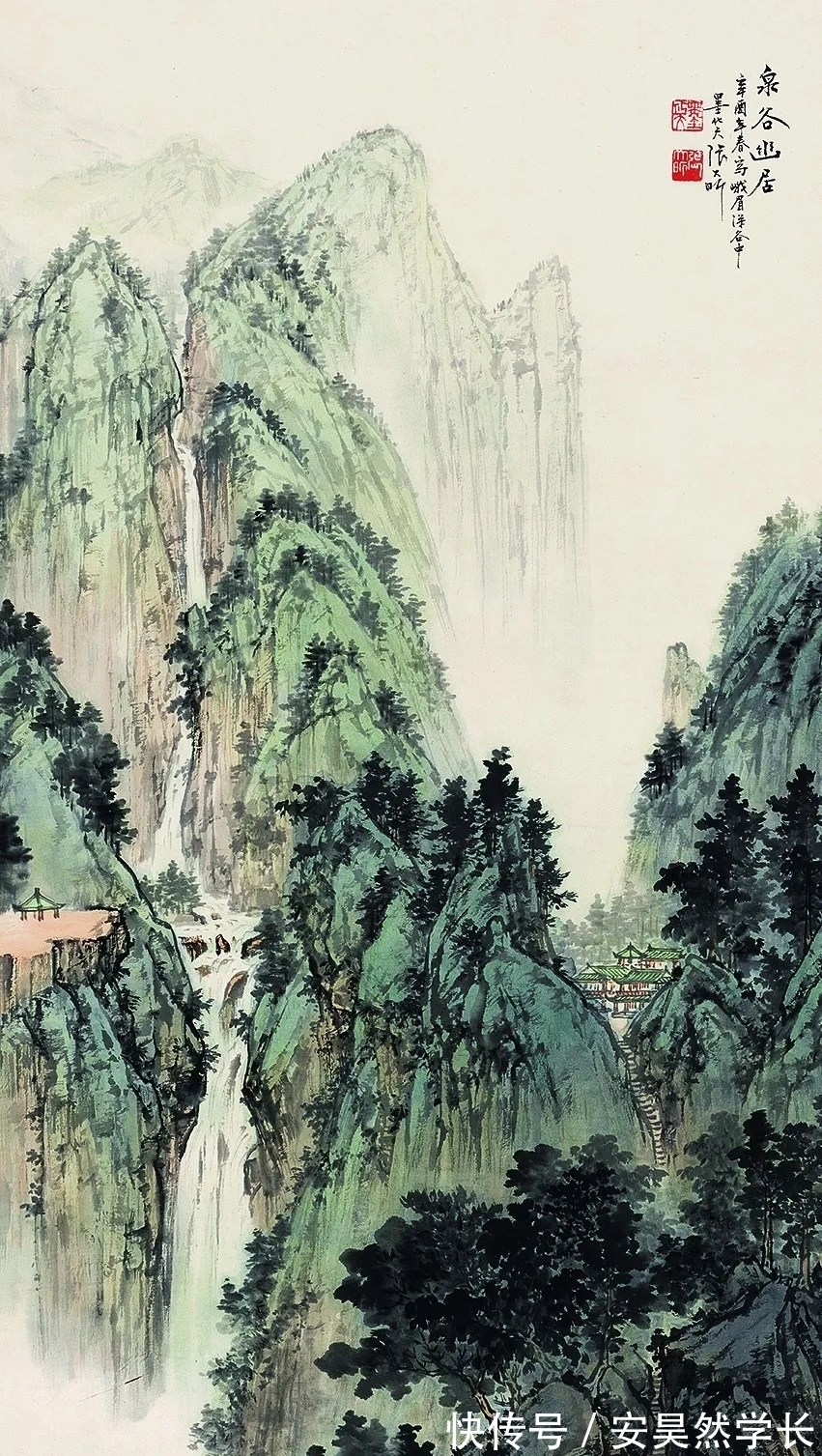 张大昕!海派|张大昕的山水画,以水取胜!