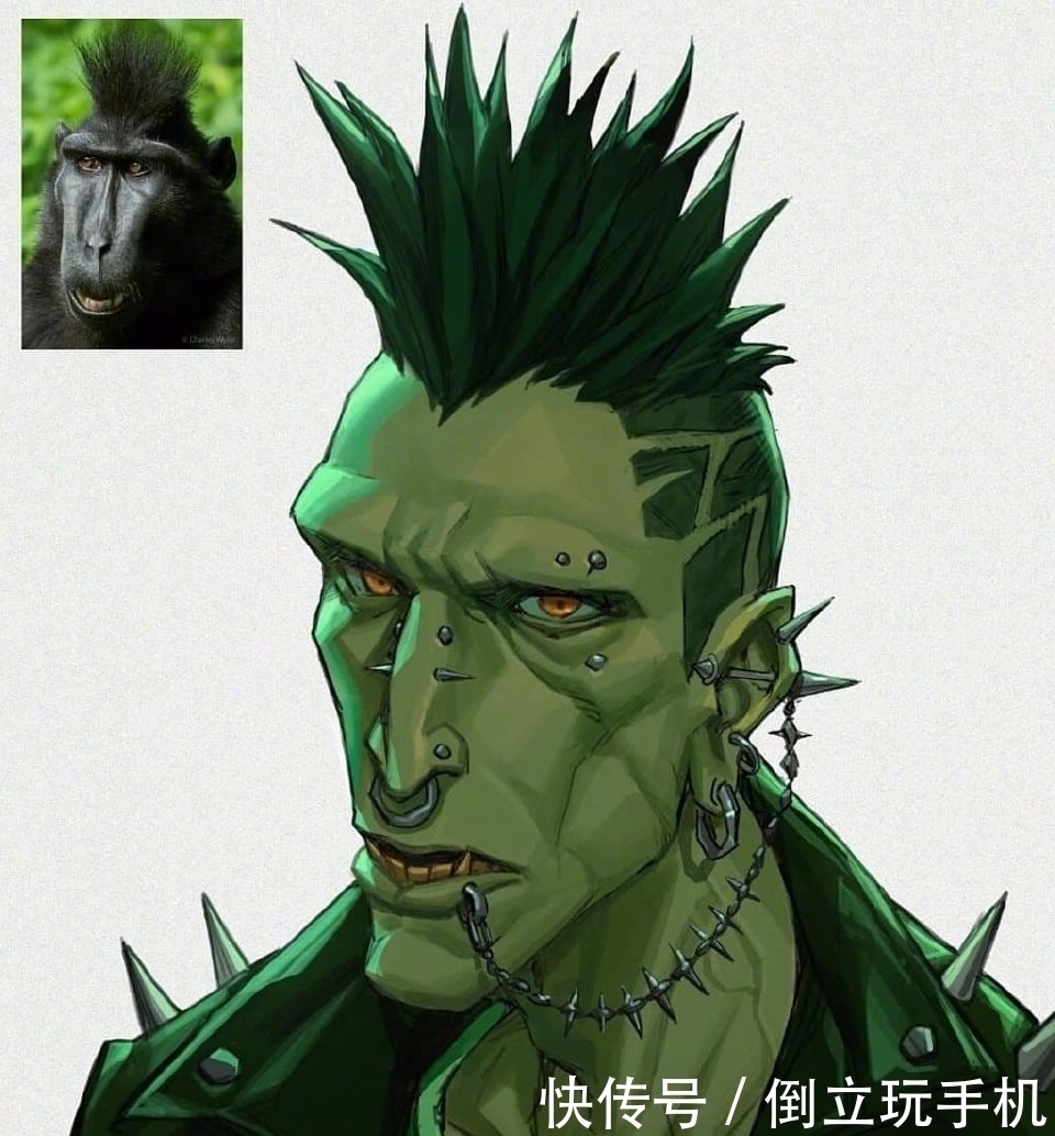 鳄鱼|画师绘制另类拟人化，野兽们拥有人类外形，鳄鱼眼神太凶