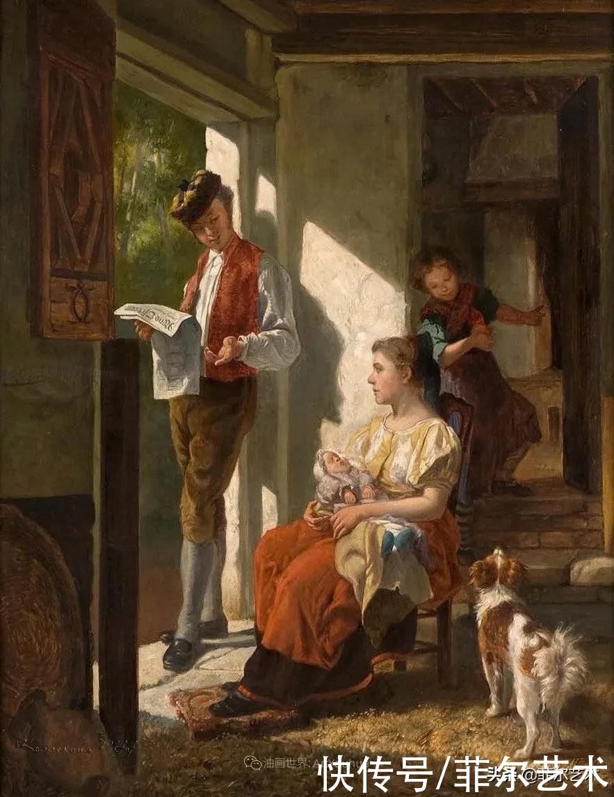 蒂奥多·|乡村生活~比利时画家蒂奥多·杰拉德油画作品欣赏