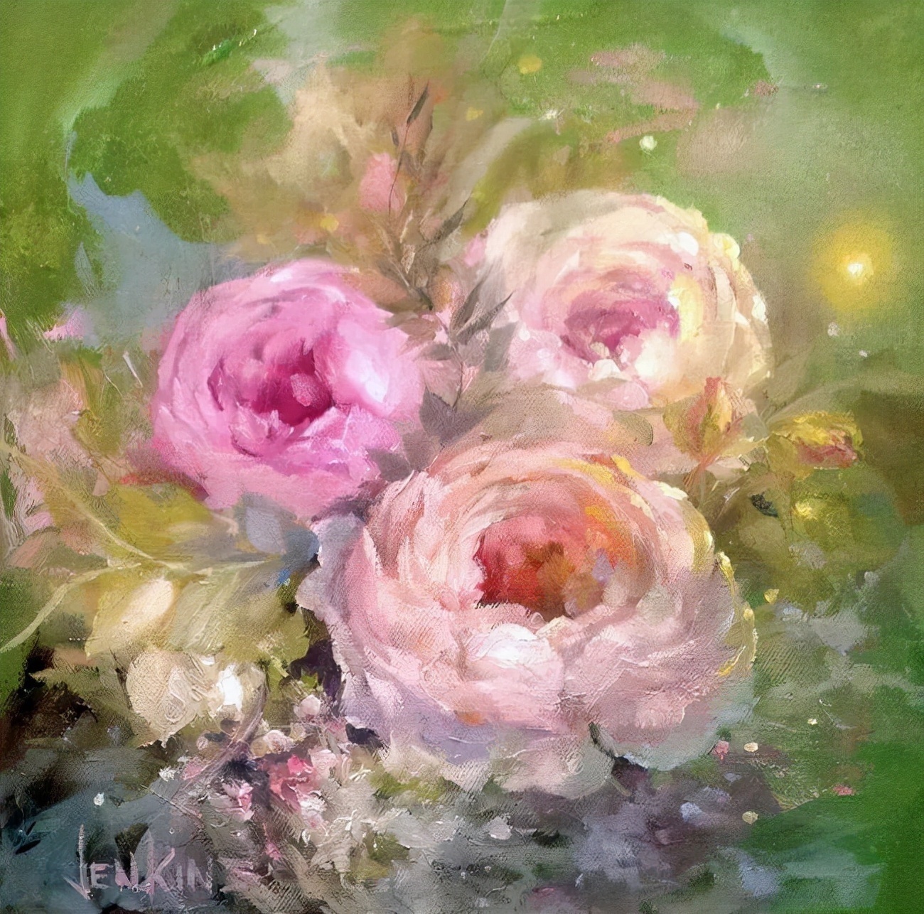 加里$这对老夫妇教授绘画40多年,画的花也太漂亮了!