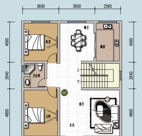 二层|占地9米多, 这栋农村二层别墅却有5室1厅, 宅基地小也能盖出好房子!