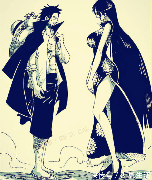 路飞|海贼王:路飞和女帝的同人漫画图,最后一张不忍直视