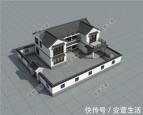 卧室|农村20万四合院设计图，青山绿水间，享受农村生活