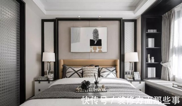 现代|138平现代风四居室,黑白灰的主色调完美承接、过渡了自然光线