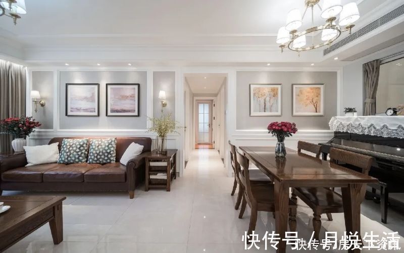 美式风格|100平米的房子装修只花了9万,美式风格让人眼前一亮