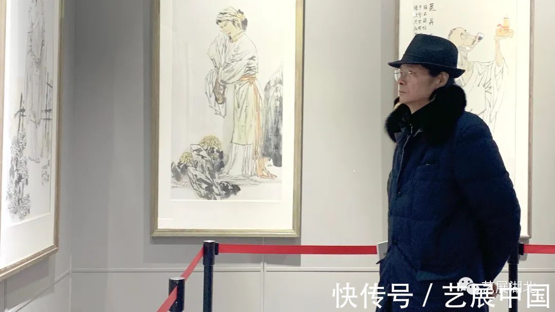 谈士屺@“墨彩凝晖”黄鹤楼 南楼画社系列展览之谈士屺中国画作品展开幕