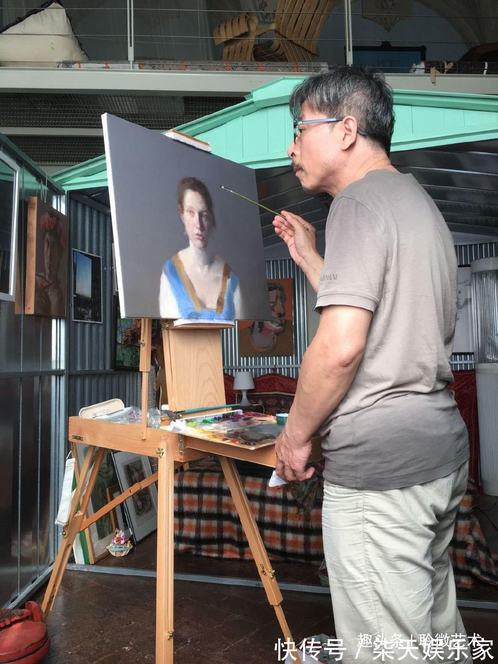 模特|冷军画了一幅人体画，画得过于真实，网友看完表示害羞看不下去