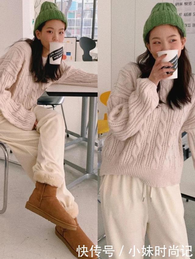 冬季穿衣休闲舒适很重要, 韩系邻家姐姐风了解一下, 亲和力满满