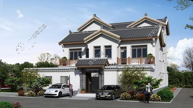 小院|农村盖小院，我只服这5套中式别墅，最低20万你盖不