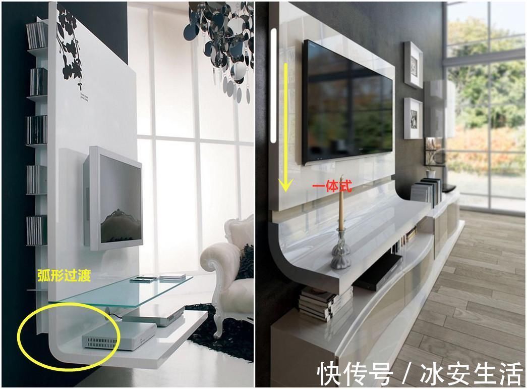 电视柜|去朋友家参观,进门就被电视背景墙吸睛了,等我买房了也这么装