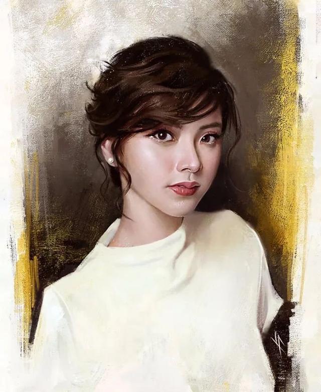 贾斯汀$菲律宾艺术家的绘画作品以女性为主,具有逼真的艺术效果