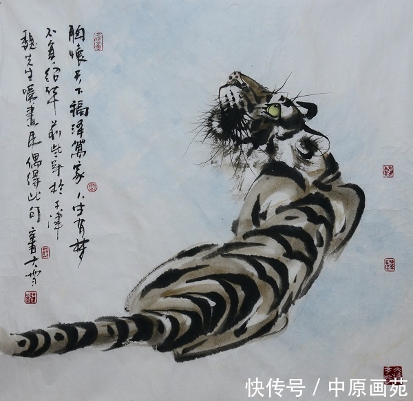 中国书画报@禅福迎春-东北画虎名家葛艳斌2022年迎春虎画展