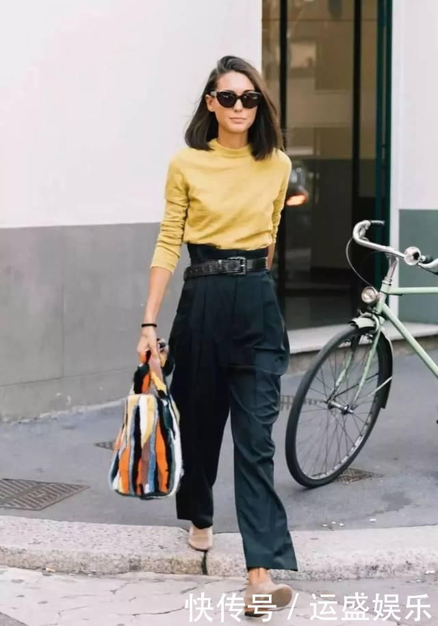 入春,你穿针织衫+阔腿裤的样子=简直太气质了