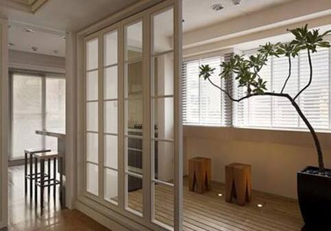 小户型|阳台装修还在装推拉门隔断吗?现在都流行这样设计,既宽敞又实用