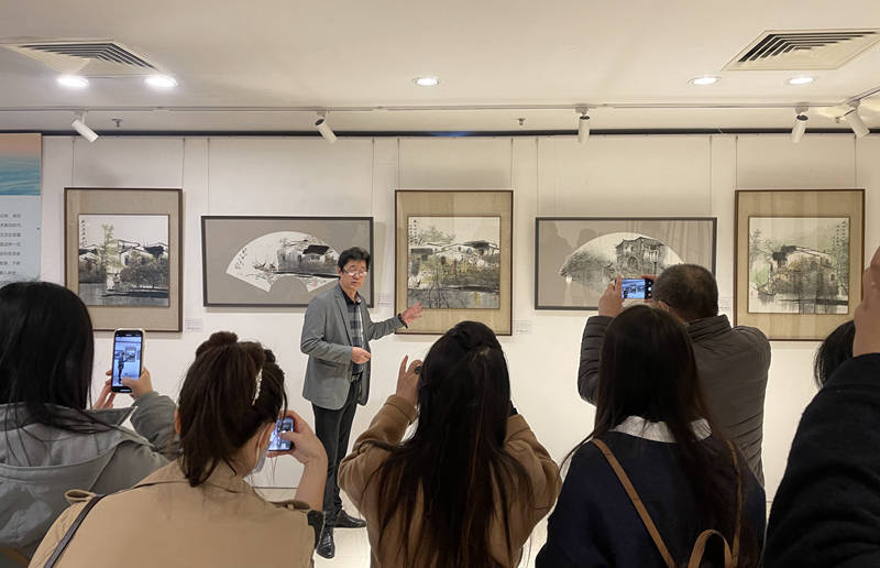 尹瘦石@绿水青山就是金山银山:湖韵江南——李玉泉书画艺术展在京举办