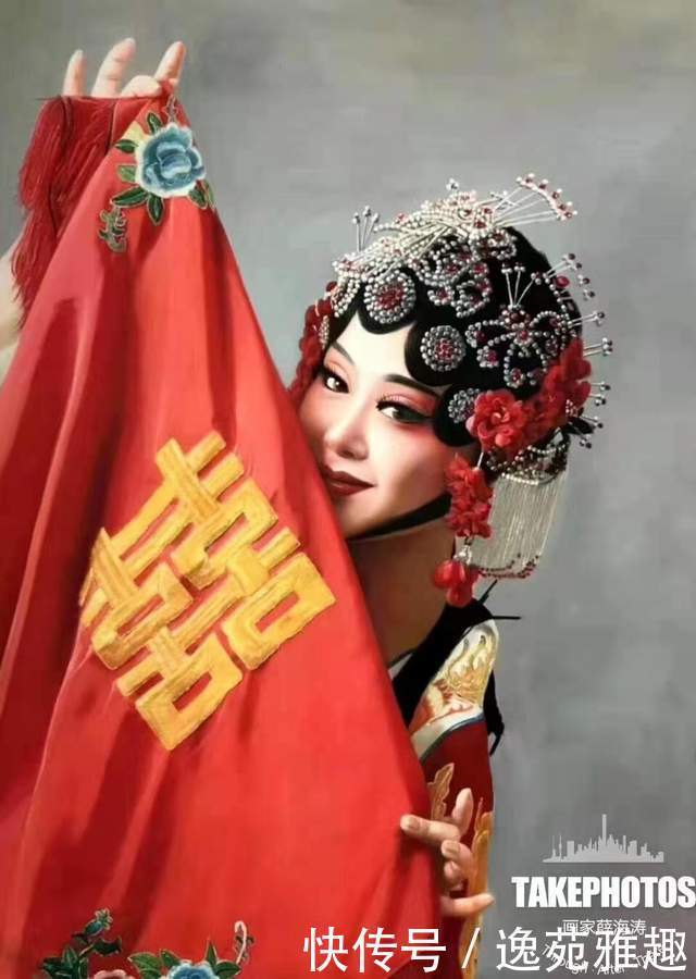 薛海涛先生|京剧油画,美到心底。国粹京剧超写实油画第一人薛海涛作品欣赏