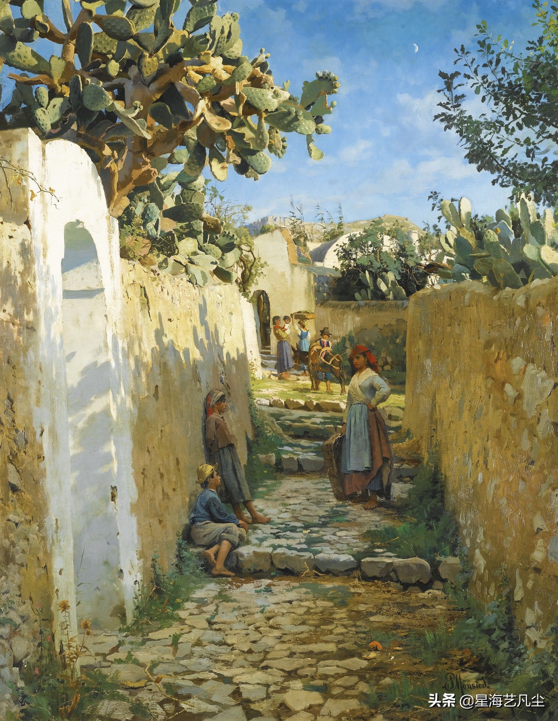 透视|丹麦油画大师，佩德·莫克·蒙森德乡村油画风景作品鉴赏